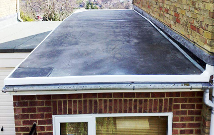 Extention Flat roof in Apshalt by Damario Asphalt.